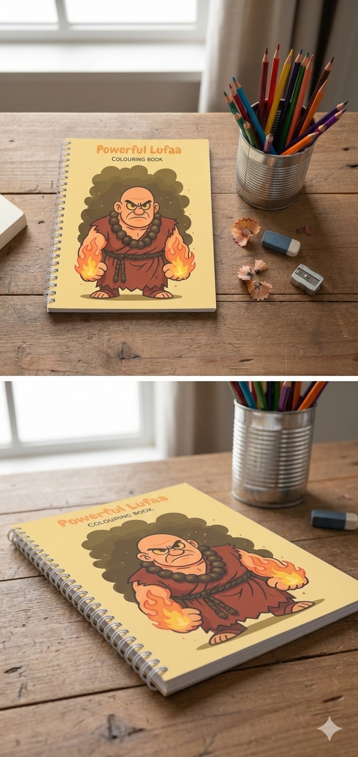 Powerful Lufaa Colouring Book