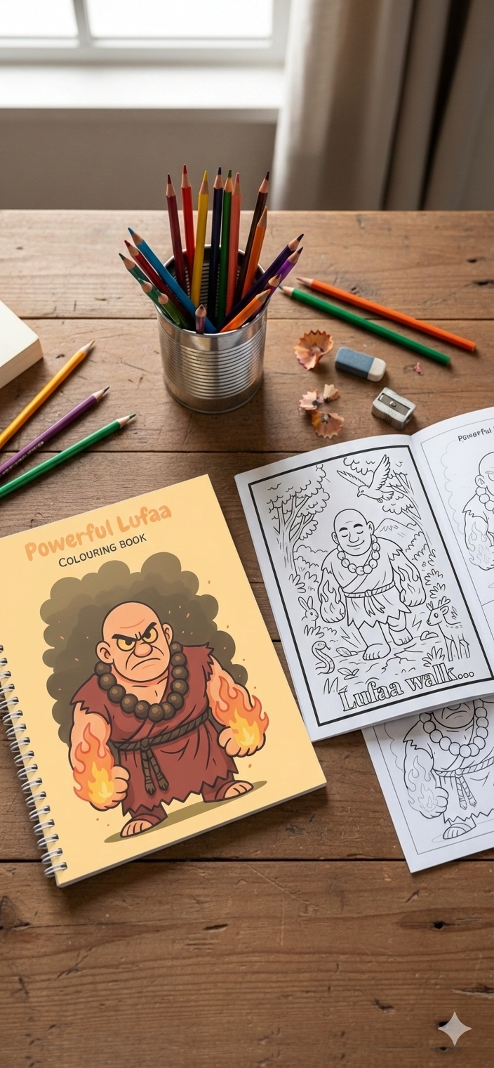 Powerful Lufaa Colouring Book